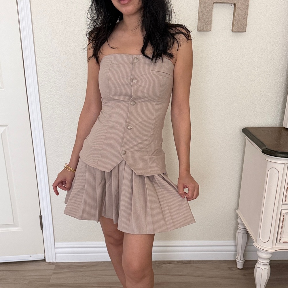 Zara Short Strapless Dress - Picture 5 of 16